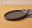 Karaca Massimo Antrasit Kayık Tabak 23 cm