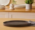 Karaca Massimo Antrasit Kayık Tabak 30 cm