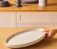 Karaca Massimo Kayık Tabak Krem 35 cm