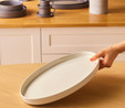 Karaca Massimo Kayık Tabak Krem 35 cm