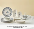 Karaca Forever Bone Heather 26 Parça 6 Kişilik Kahvaltı Seti