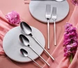 Karaca Elegance Cane Platin 12 Kişilik 84 Parça Çatal Kaşık Bıçak Takımı
