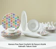 Karaca Fine Pearl Confetti 26 Parça 6 Kişilik Kahvaltı Takımı Gold