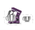 Karaca Mastermaid Chef Ultra D2000W Dijital Ekranlı Hamur Yoğurma Makinesi Grape Purple 7L