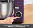 Karaca Mastermaid Chef Ultra D2000W Dijital Ekranlı Hamur Yoğurma Makinesi Grape Purple 7L