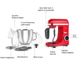 Karaca Mastermaid Chef Ultra D2000W Dijital Ekranlı Hamur Yoğurma Makinesi Imperial Red 7L 