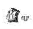 Karaca Mastermaid Chef Ultra D2000W Dijital Ekranlı Hamur Yoğurma Makinesi Matte Black 7L