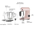 Karaca Mastermaid Chef Ultra D2000W Dijital Ekranlı Hamur Yoğurma Makinesi Rosegold 7L