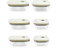 Karaca Cream 6'lı Şeffaf Saklama Kabı Set