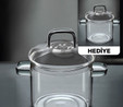 Borglas Beere Serie Cam Derin Tencere 18 cm