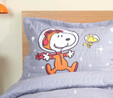 Peanuts by Karaca Home Space Traveler Yatak Örtüsü Tek Kişilik Gri