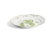 Bitossi Home Fabula Floral Porselen Oval Tabak 34 cm Yeşil