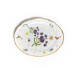 Bitossi Home Fabula Floral Porselen Oval Tabak 34 cm Mor