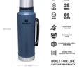 Stanley Legendary Classıc Bottle 1, 0l Hammertone Lake