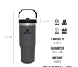 Stanley Iceflow Flıp Straw Tumbler 0,89l Charcoal