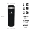 Stanley The Aerolight Transit Mug 0,47 L Black Matellic