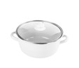 Emsan Pastel Emaye Kızartma Tenceresi Krem 24 cm