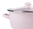 Emsan Pastel Emaye Kızartma Tenceresi Pembe 24 cm