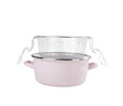 Emsan Pastel Emaye Kızartma Tenceresi Pembe 24 cm