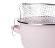Emsan Pastel Emaye Kızartma Tenceresi Pembe 24 cm