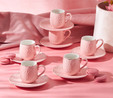 Emsan Bridal 6 Kişilik Kahve Fincan Takımı Pembe 90 ml