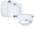Karaca Fine Pearl Shinning 14 Parça 6 Kişilik Kare İnci Kahvaltı/Servis Takımı