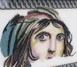 Karaca Zeugma Çingene Kız Tepsi 25x40 cm