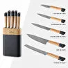 Karaca Maple Black 6 Parça Bıçak Seti