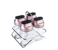 Karaca Dimple Rosegold 5 Parça Cam Baharat Takımı