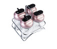 Karaca Dimple Rosegold 5 Parça Cam Baharat Takımı