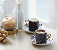 Karaca Monochrome 4 Kişilik Kahve Fincanı Takımı 90 ml