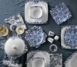 Karaca Fine Bone Aleeza 60 Parça 12 Kişilik Yemek Takımı Kare