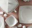 Karaca Adelya Fine Cream 60 Parça 12 Kişilik Yemek Takımı