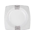 Karaca Fine Bone Lotus Platin 60 Parça 12 Kişilik Kare Yemek Takımı