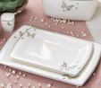 Karaca Fine Pearl Mariposa 62 Parça 12 Kişilik Kare Yemek Takımı