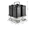 Karaca Avangart Black Gold 5 Parça Baharat Takımı