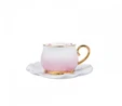 Karaca Pink Garden 6 Kişilik Kahve Fincan Takımı 90 ml