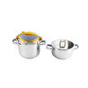 Karaca Orbit Sarı Düdüklü Tencere Seti 4+6 Litre