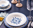 Karaca Gökçe 24 Parça 6 Kişilik Stoneware Yemek Takımı