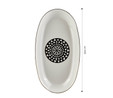 Karaca Black Gold Kayık Tabak 29,5 cm