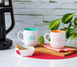 Karaca Joy Of Turuncu Mint 2li Mug Kupa