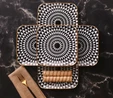 Karaca Black Gold 6lı Kare Cam Pasta Takımı