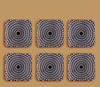 Karaca Black Gold 6lı Kare Cam Pasta Takımı