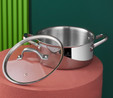 Karaca Powersteel 3Ply 316+ İndüksiyon Tabanlı Çelik Tencere 24 Cm