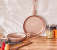KARACA BİOGRANİT ROSEGOLD TAVA+SAHAN SET