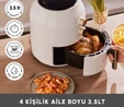 Karaca Multifry Single Pan Beyaz Yağsız Fritöz 3,5 L