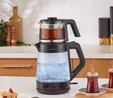 Karaca Black Cam Led Işıklı Çay Makinesi