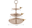 Karaca Birdy Gümüş 3 Katlı İkramlık
