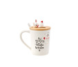 Karaca New Year Rabbit With Spoon Mug 375 ml