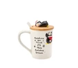 Karaca New Year Rabbit With Spoon Mug 375 ml